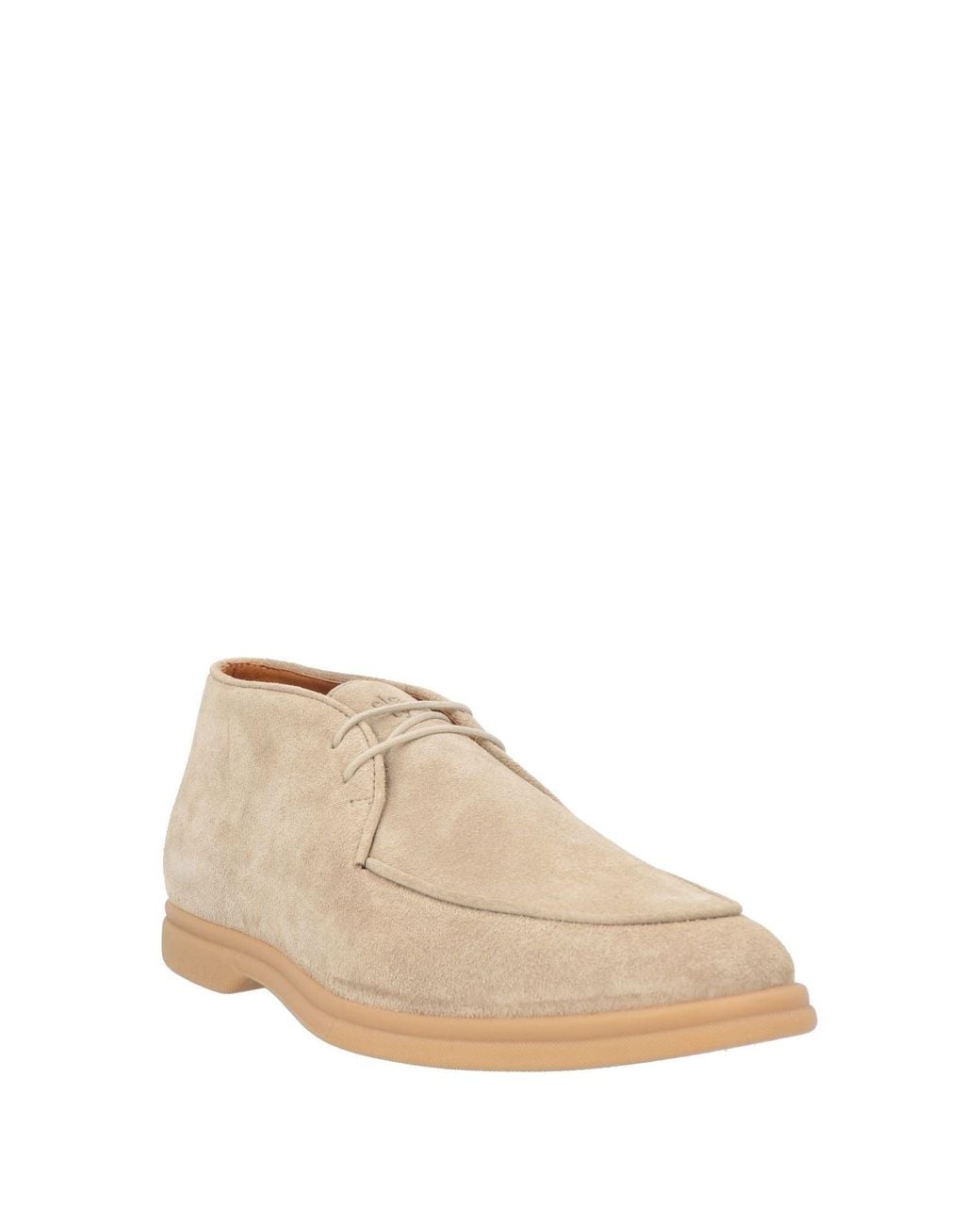 Eleventy Natural Sand Ankle Boots Leather for men