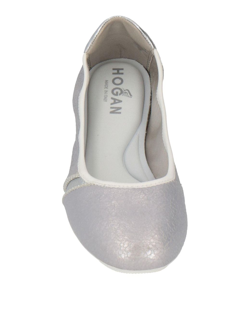 Hogan White Ballet Flats