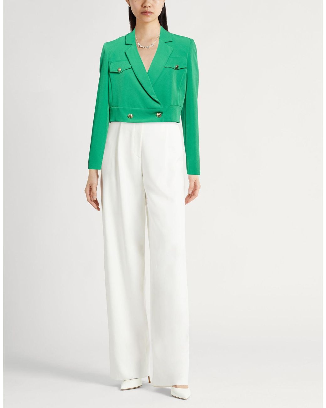 Liu Jo Green Blazer Polyester, Elastane