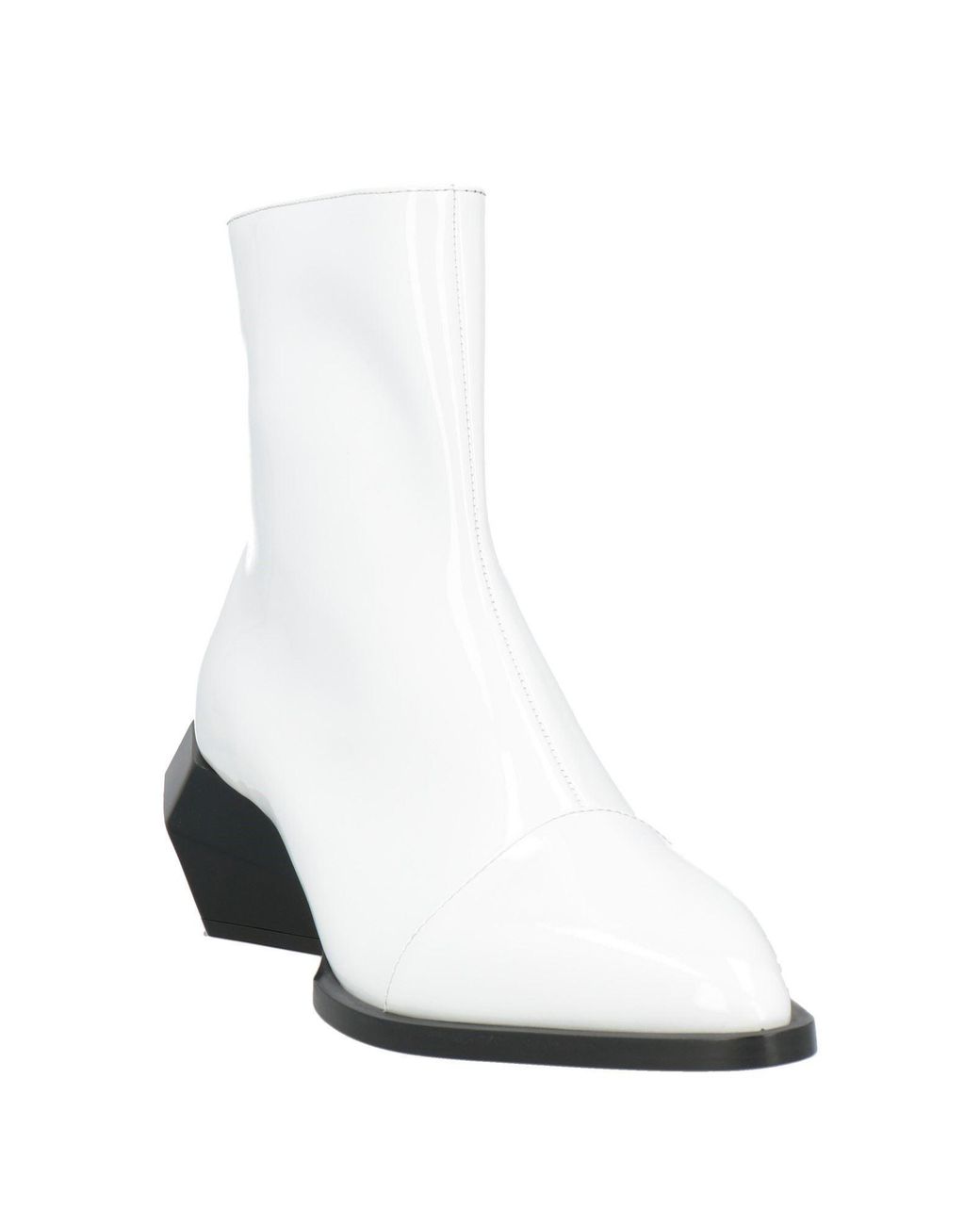Balmain White Ankle Boots for men