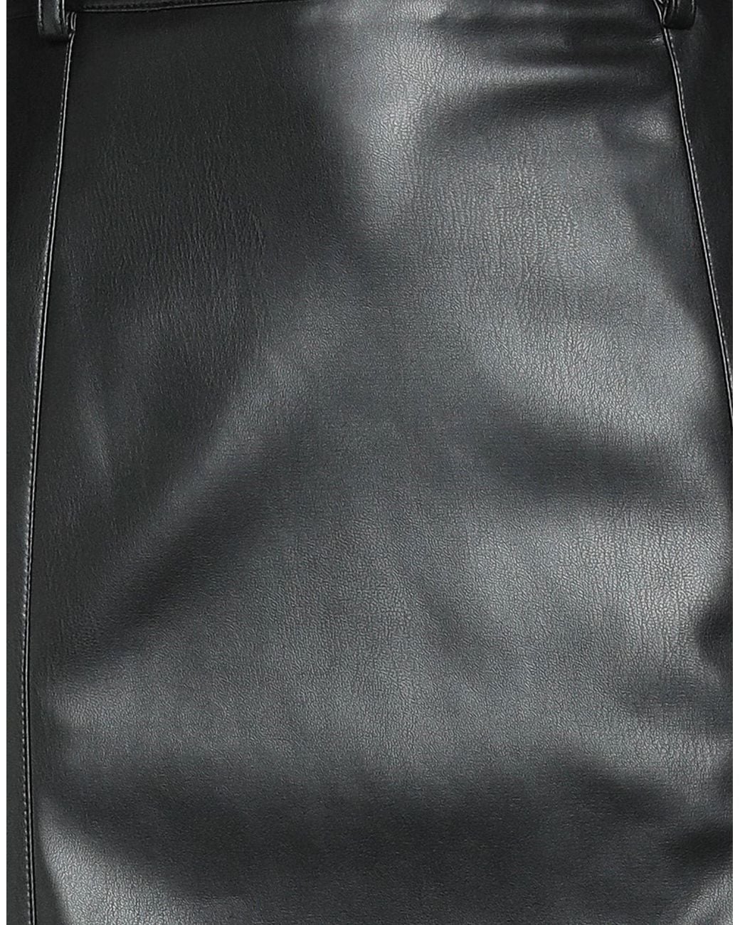 Alpha Studio Black Midi Skirt Polyester, Polyurethane Resin
