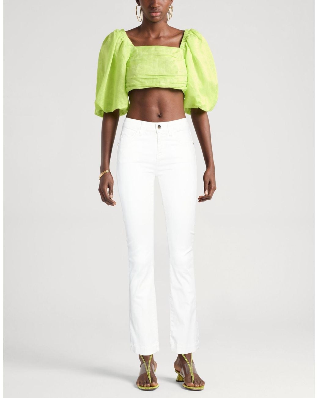 Kaos White Pants Cotton, Elastane