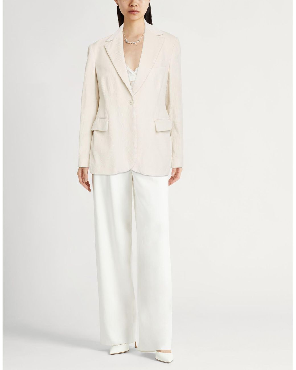 Eleventy Natural Ivory Blazer Cotton