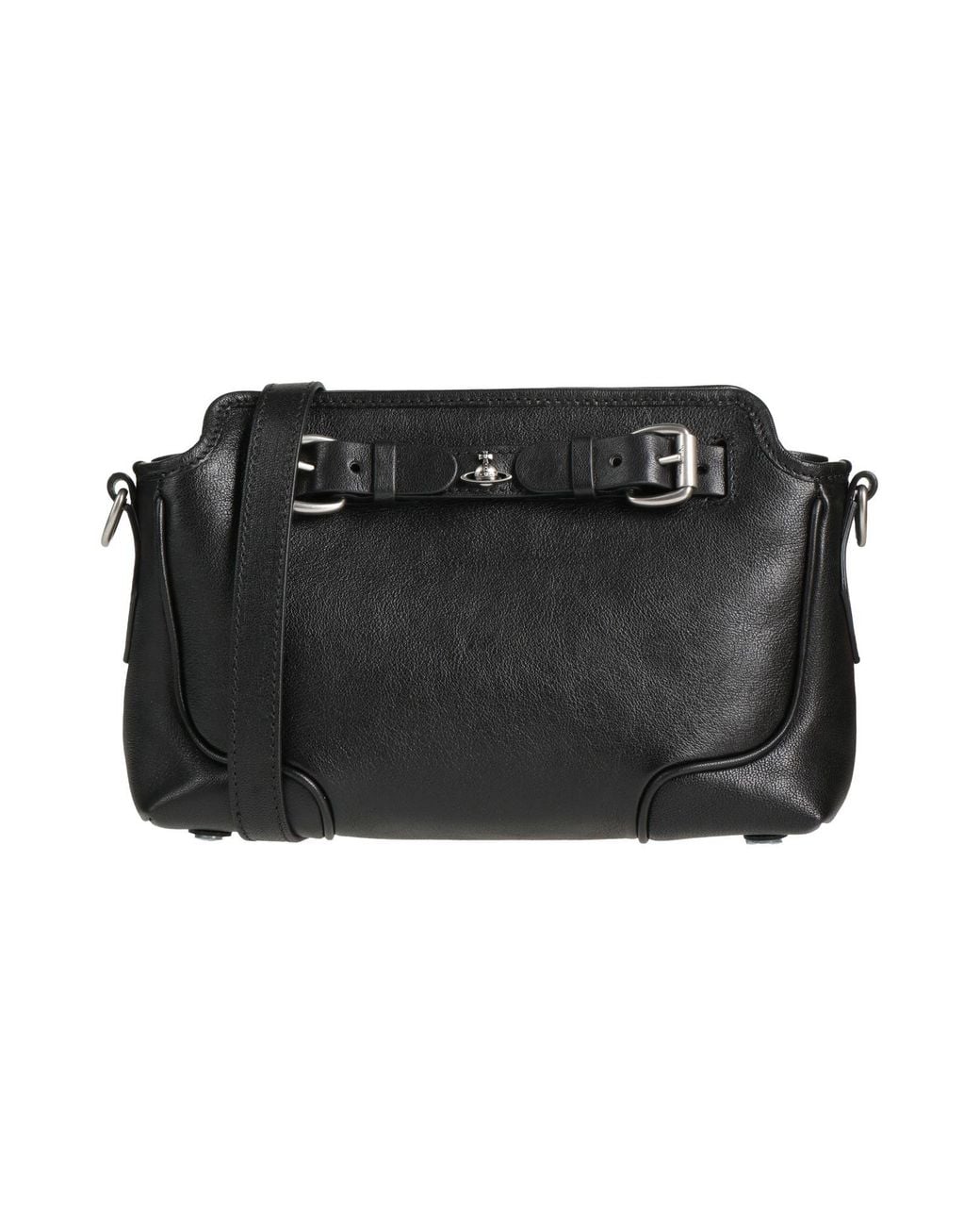 Vivienne Westwood Black Cross-Body Bag Leather