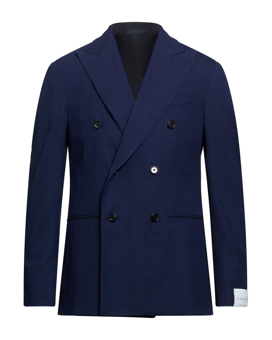 Caruso Blue Blazer Wool, Elastane, Polyamide for men