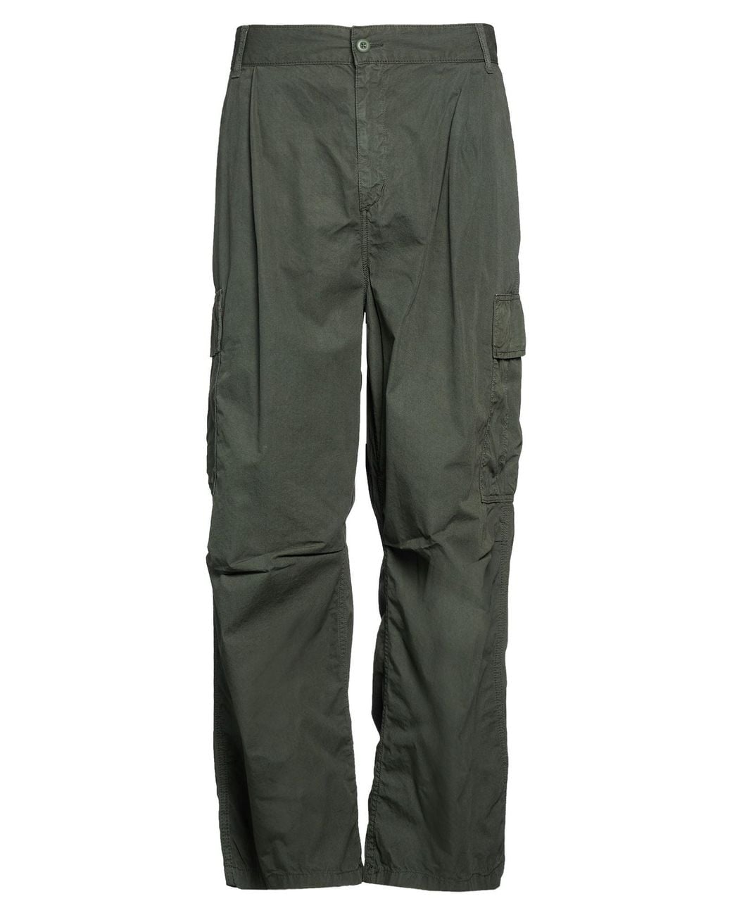 Carhartt Green Dark Pants Cotton for men