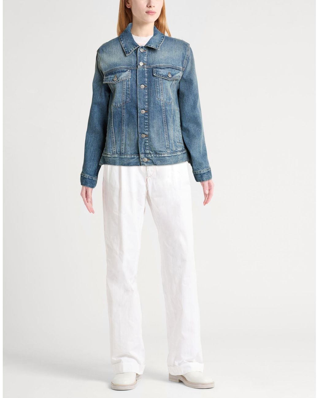 MM6 by Maison Margiela Blue Denim Outerwear Cotton