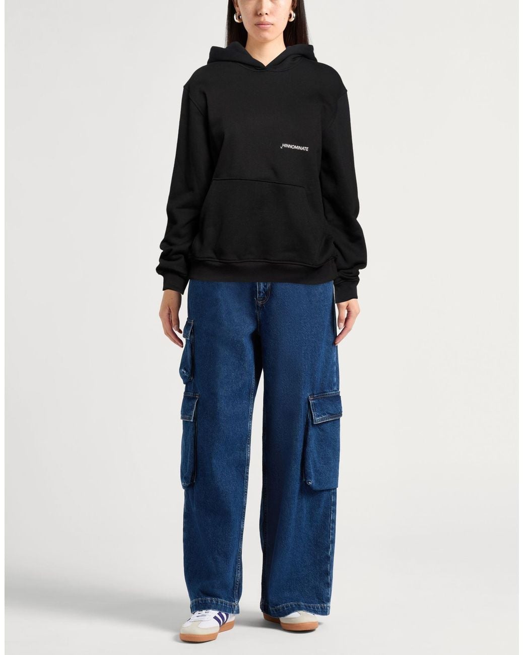 hinnominate Black Sweatshirt Cotton, Polyester