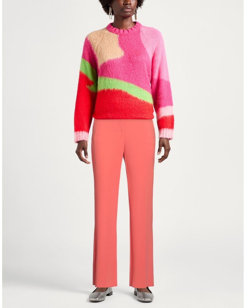 Pennyblack Red Pants Polyester, Elastane