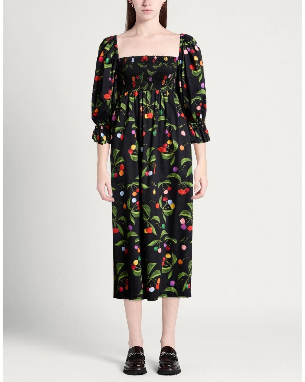 Borgo De Nor Black Midi Dresses