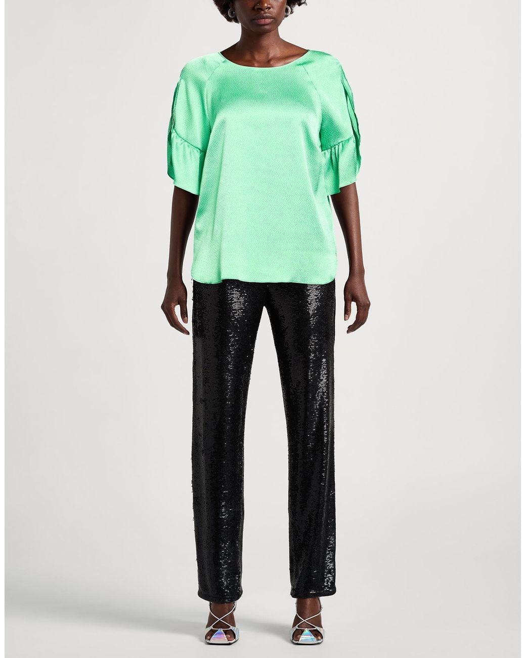 Diana Gallesi Green Top Polyester