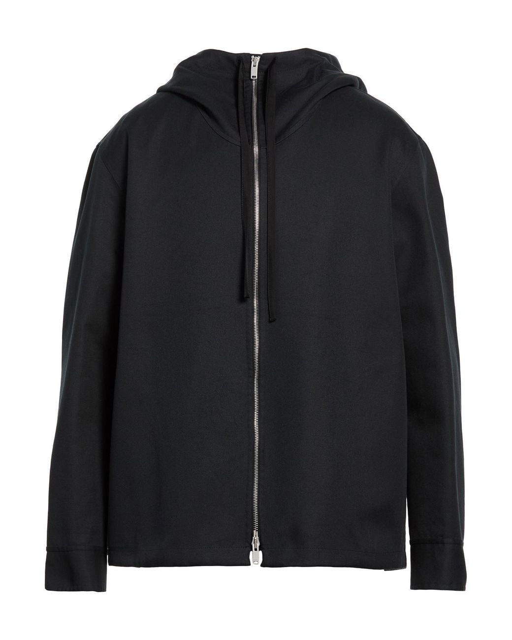 Jil Sander Black Jacket Cotton, Silk for men