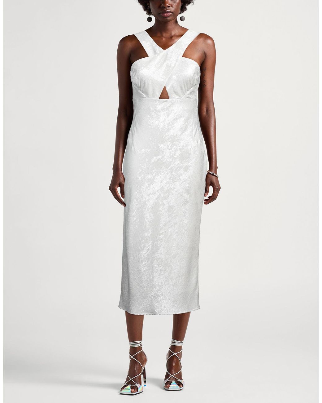 IRO White Midi Dress Polyester