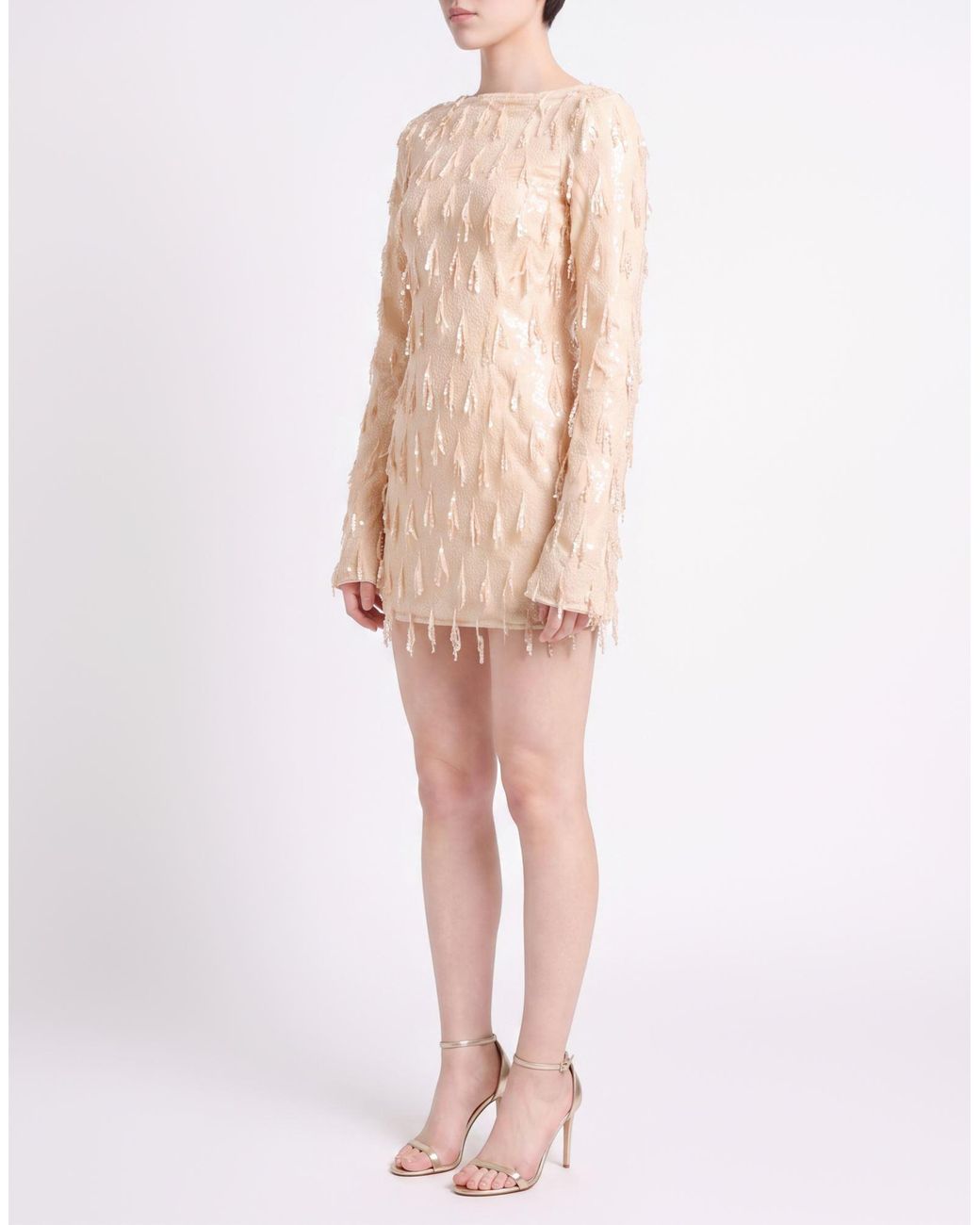 ROTATE BIRGER CHRISTENSEN Natural Mini Dress