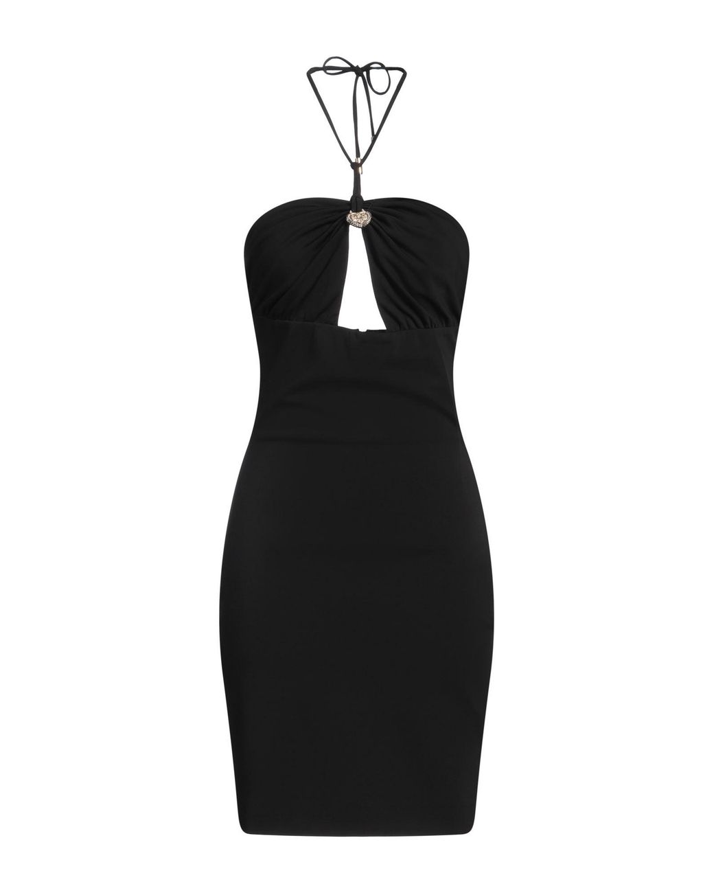 DSquared² Black Mini Dress Viscose, Elastane