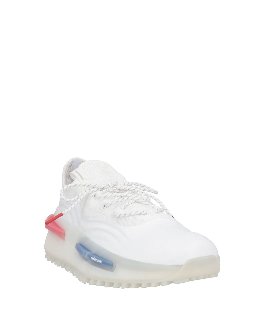 Adidas Originals White Sneakers Textile Fibers, Leather for men