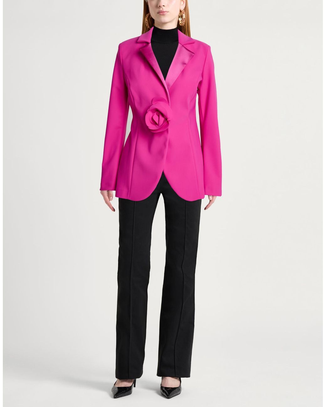 La Petite Robe Di Chiara Boni Pink Blazer Polyamide, Elastane