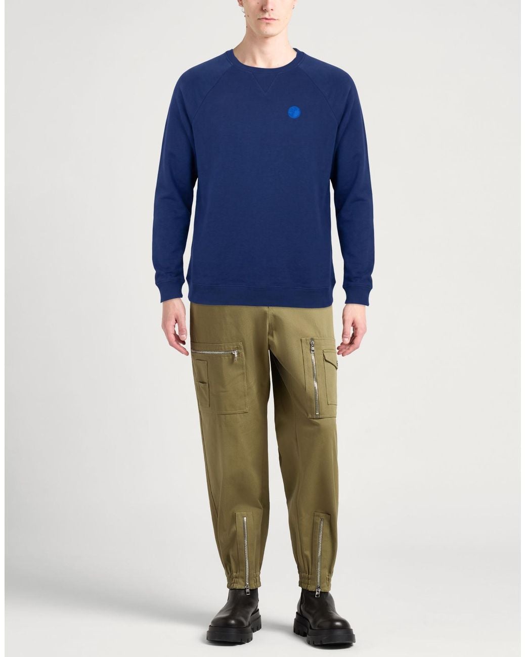 Versace Blue Sweatshirt Cotton for men