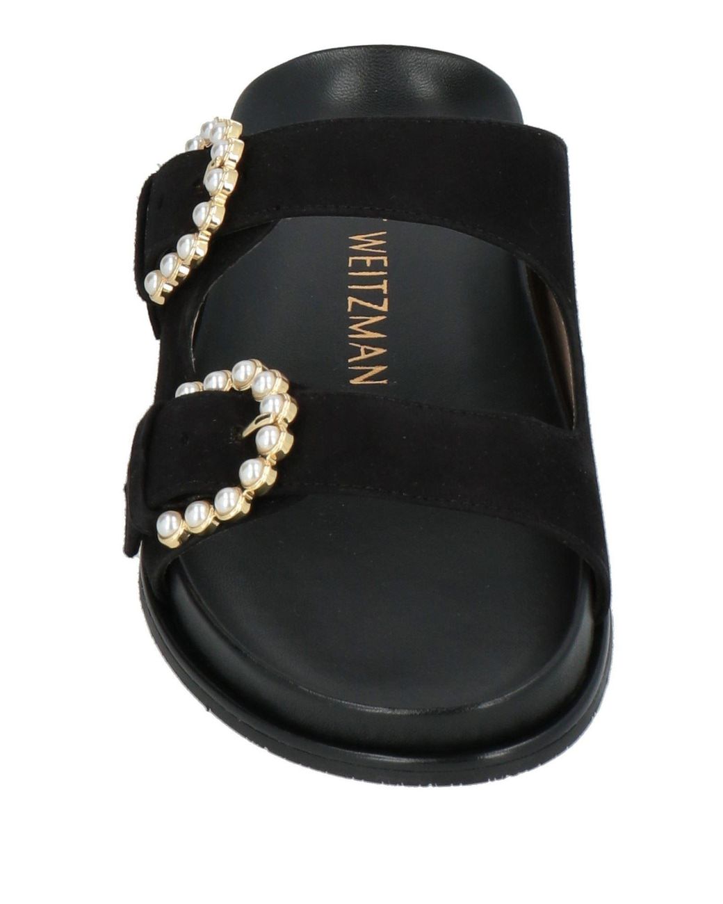 Stuart Weitzman Black Sandals Leather