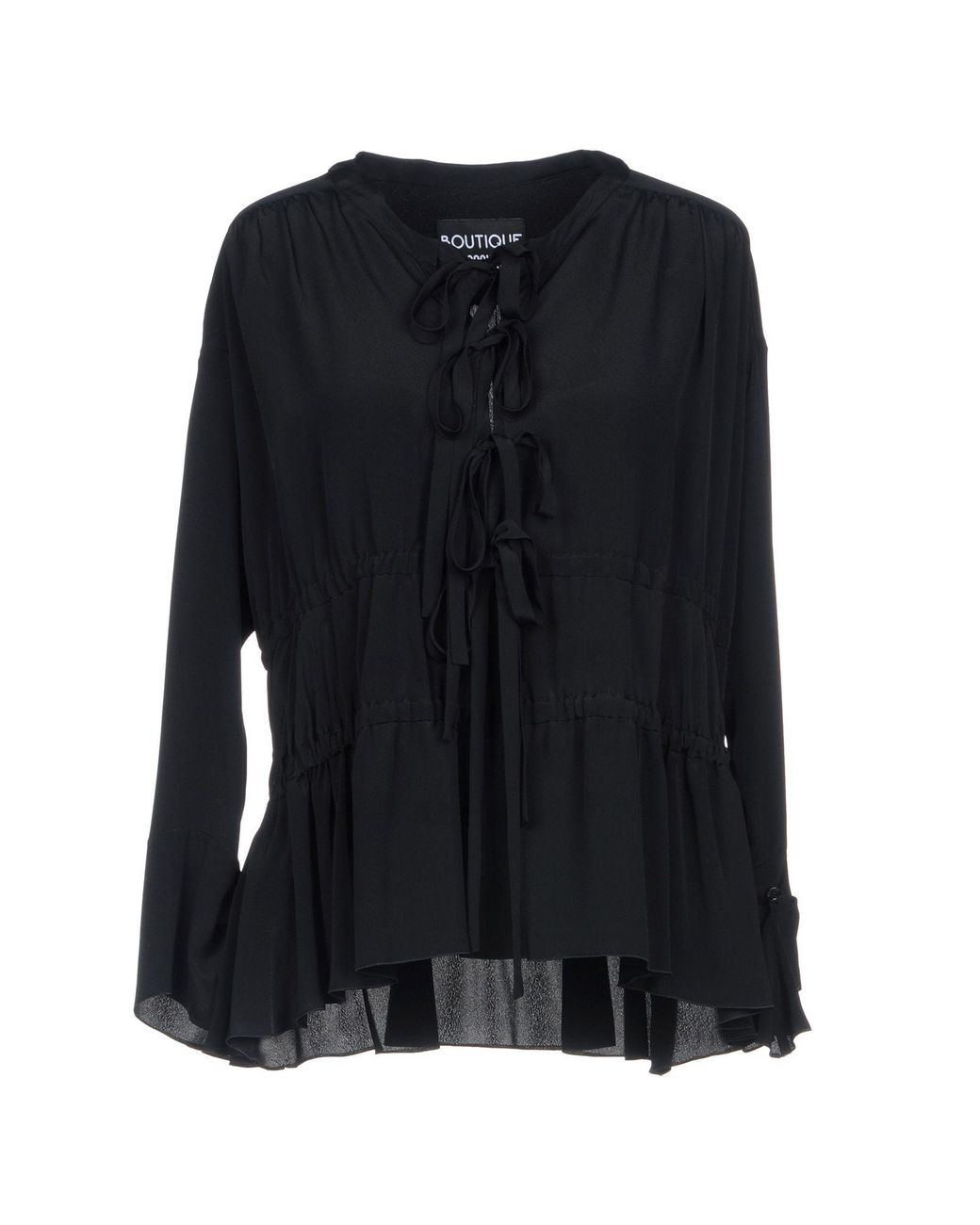 Boutique Moschino Synthetic Blouse in Black - Lyst