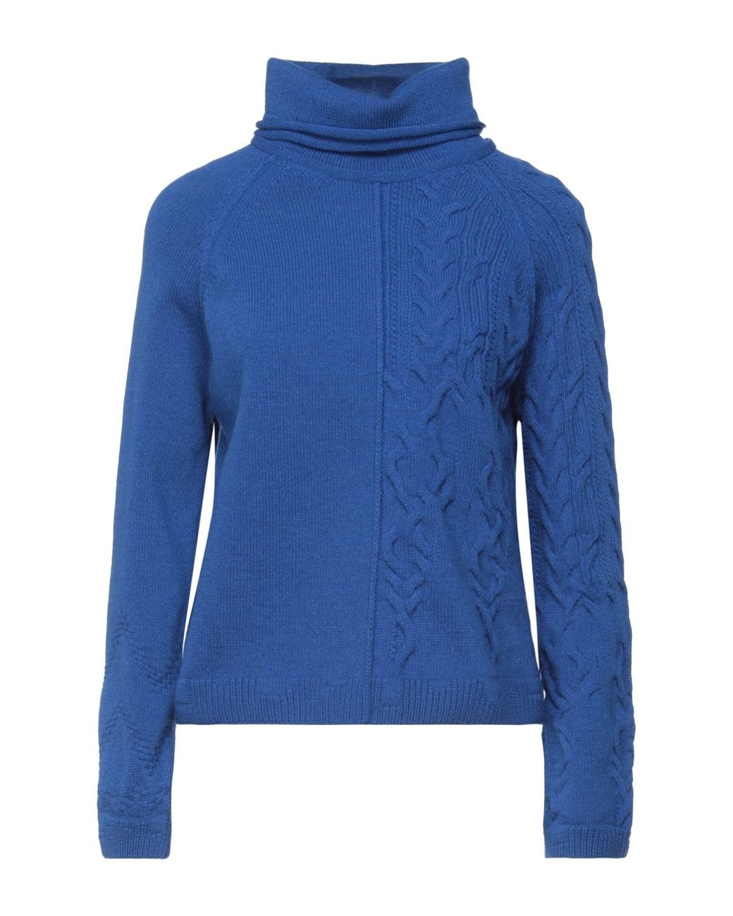 Col roulé High en coloris Blue