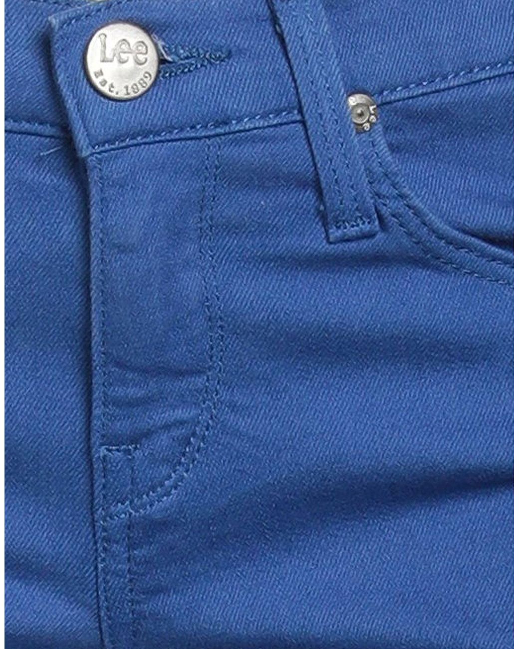 Lee Jeans Blue Bright Jeans Cotton, Polyester, Elastane