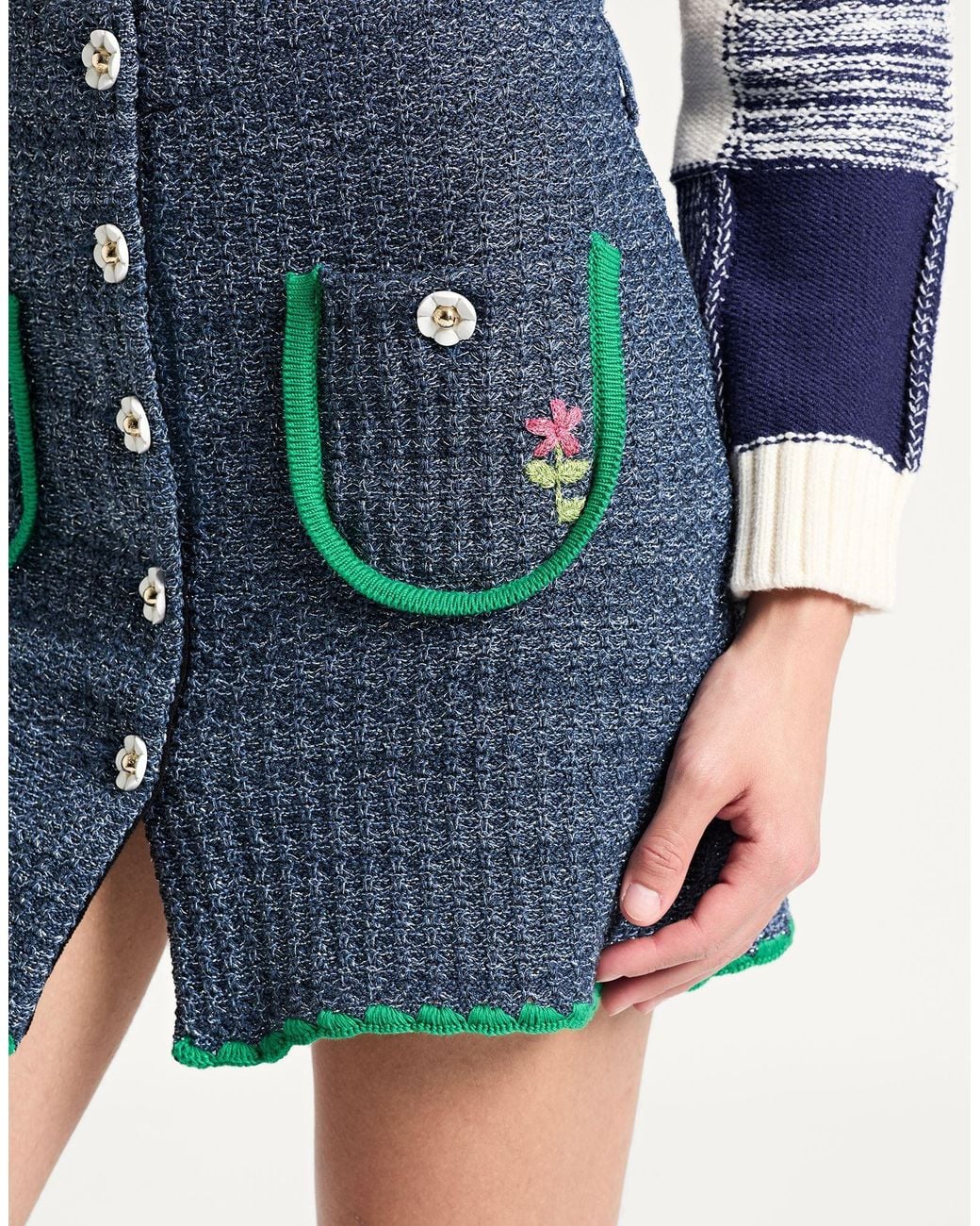 Cormio Blue Mini Skirt