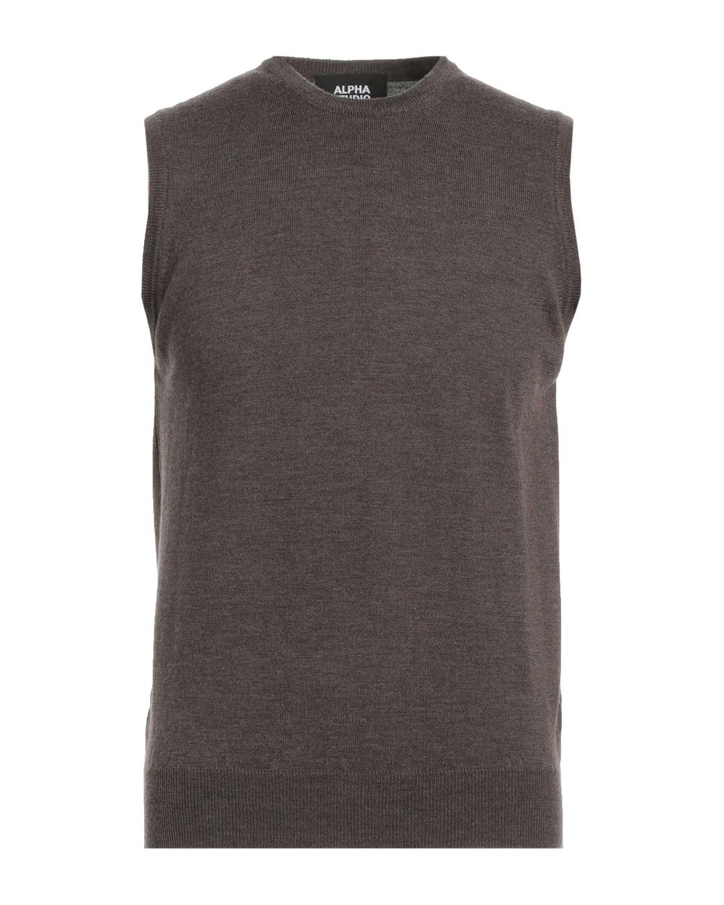Alpha Studio Gray Jumper for men