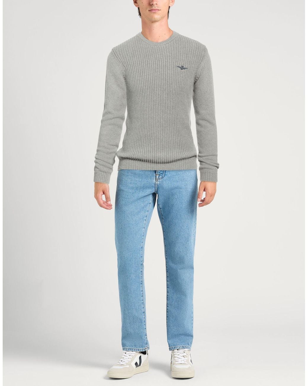 Aeronautica Militare Gray Sweaters for men