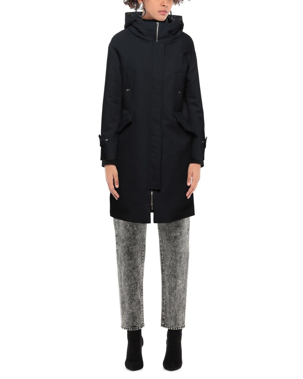 Herno Blue Puffer Cotton, Virgin Wool, Polyamide