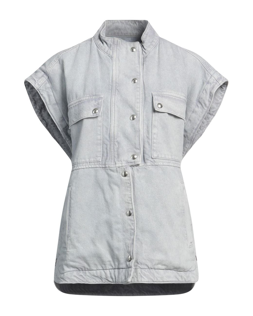 IRO Gray Denim Outerwear Cotton