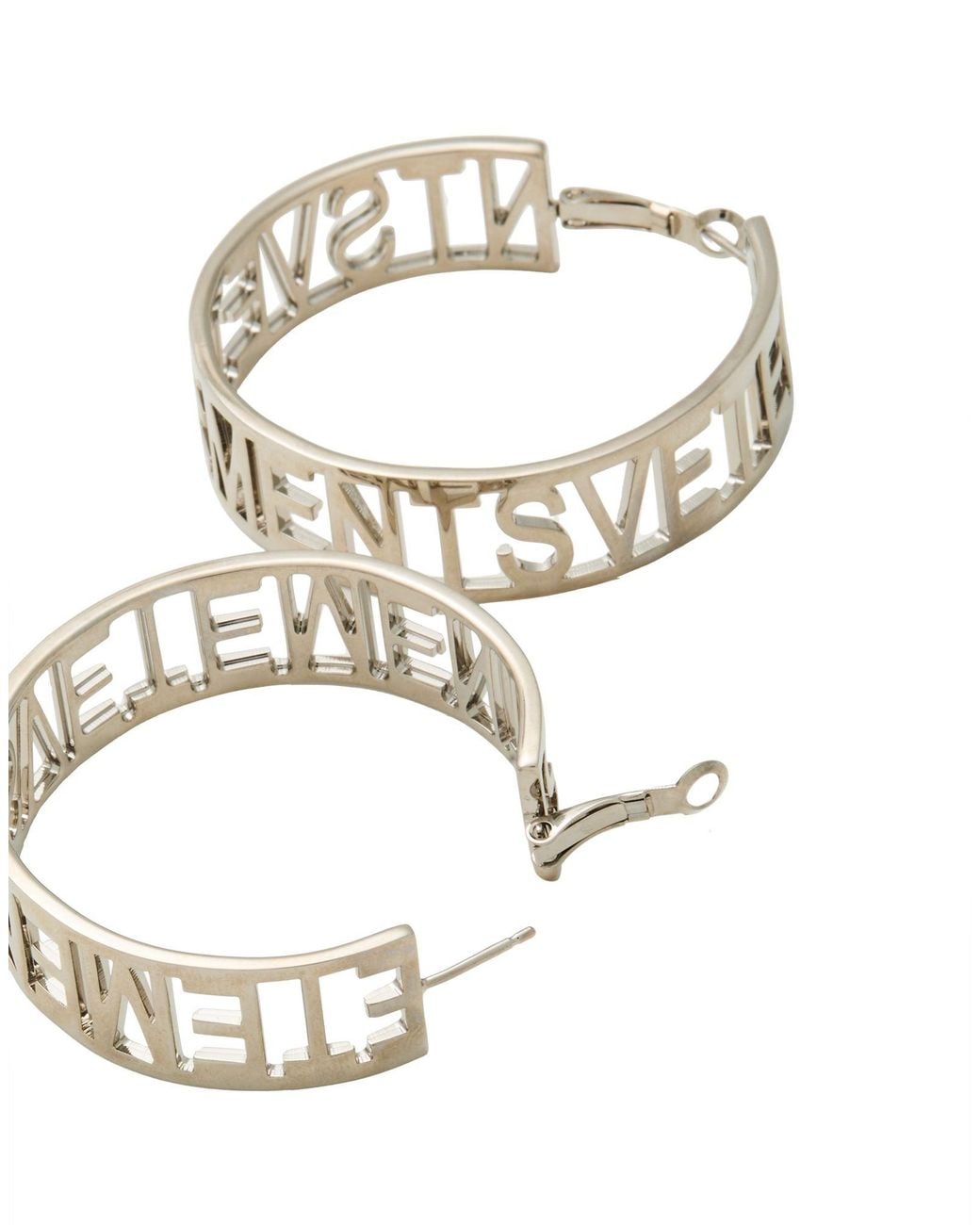 Vetements Metallic Earrings Brass