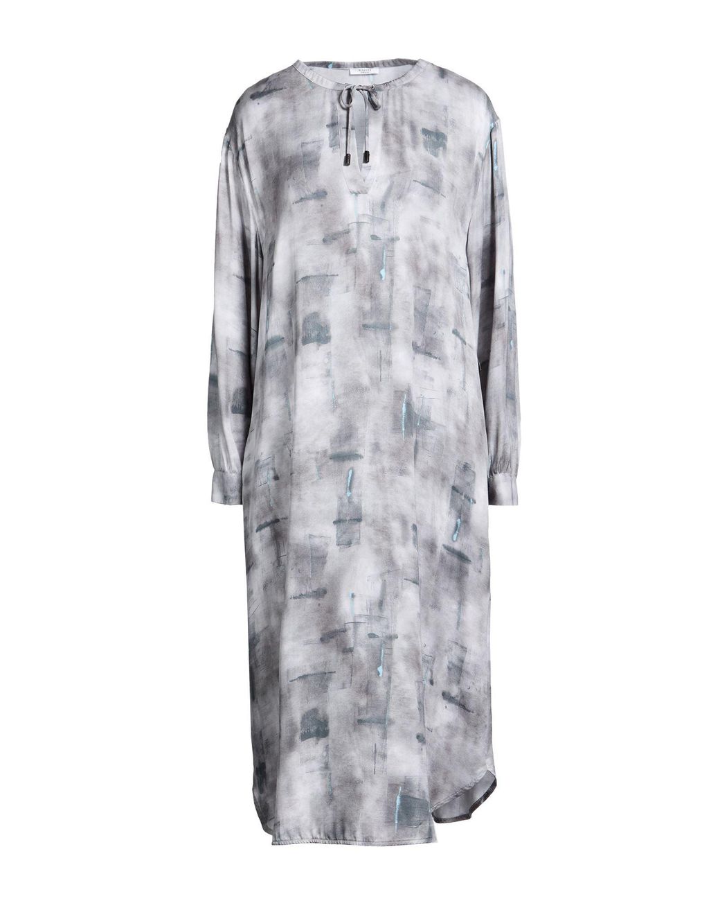 Peserico Gray Midi Dress Viscose