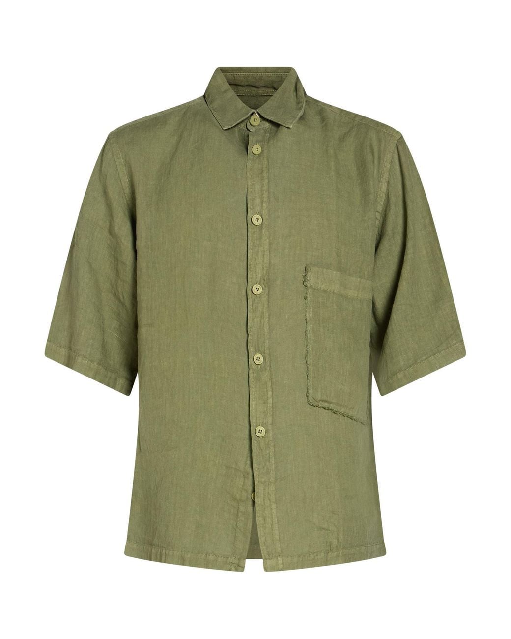 Costumein Green Shirt Linen for men