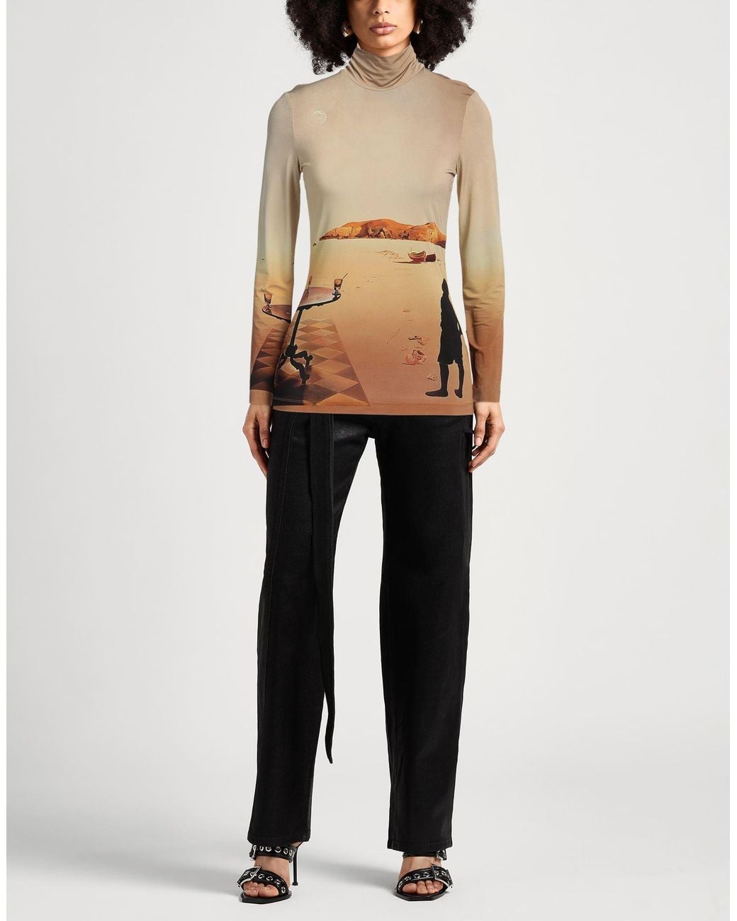 Rabanne Natural T-Shirt Viscose, Elastane