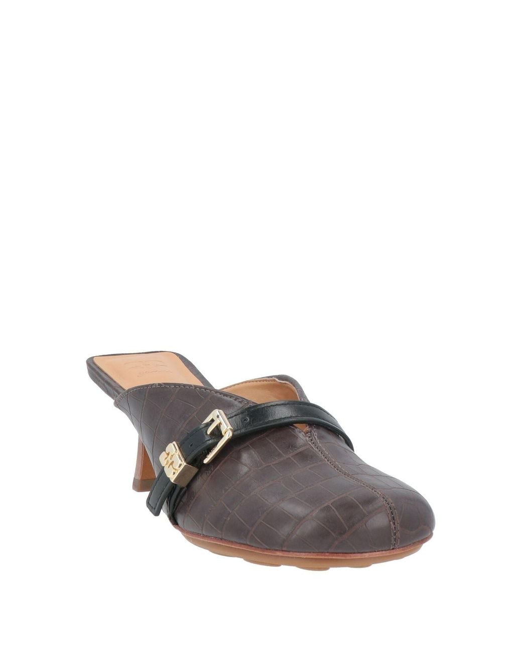 Ganni Gray Mules & Clogs Synthetic Material