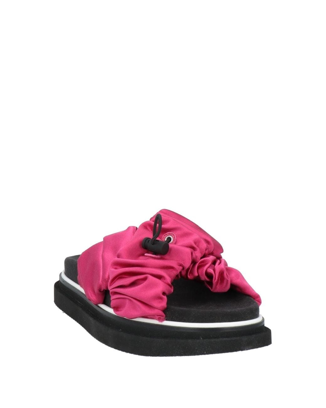 Hogan Pink Fuchsia Sandals Textile Fibers