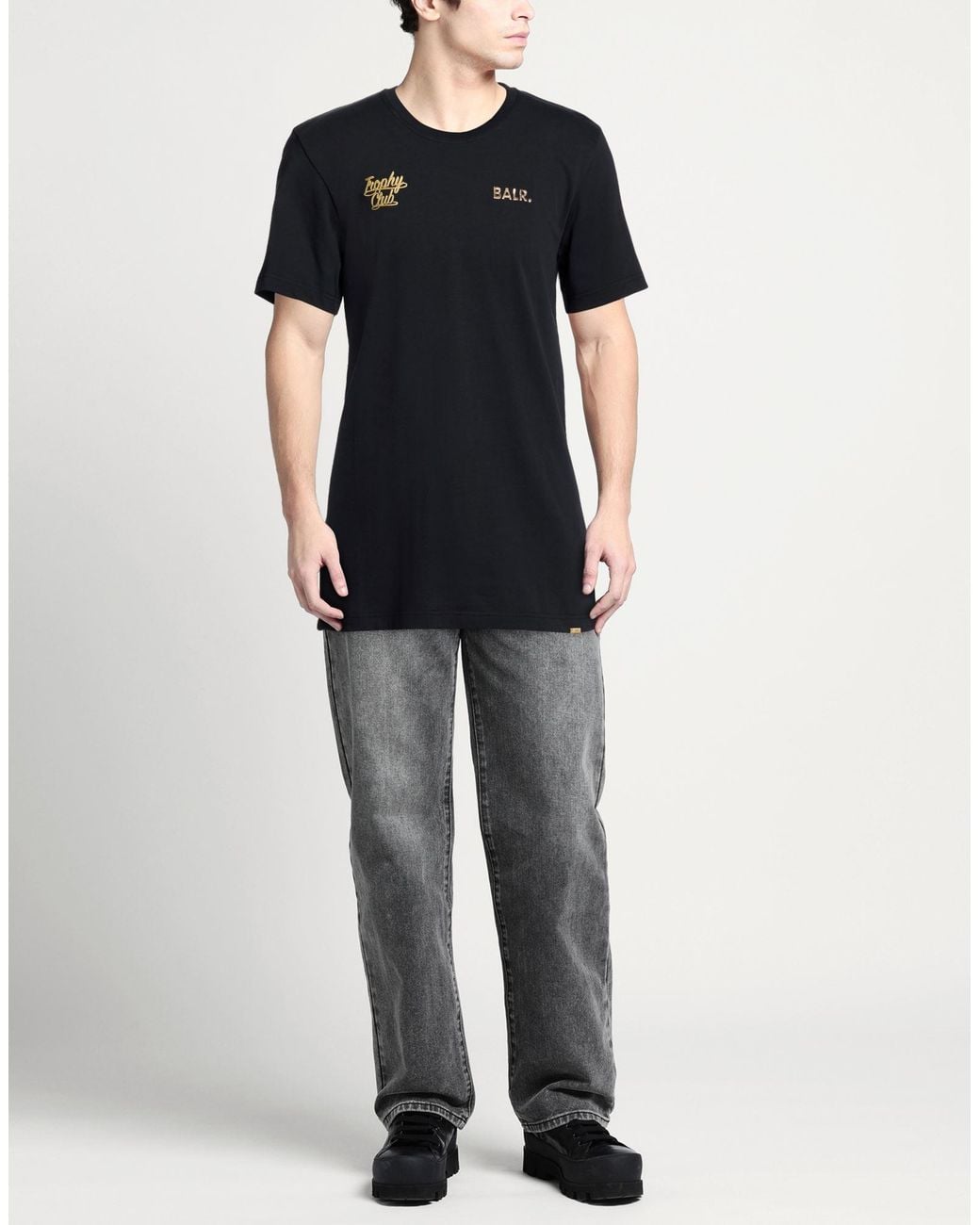 BALR Black T-Shirt Cotton for men