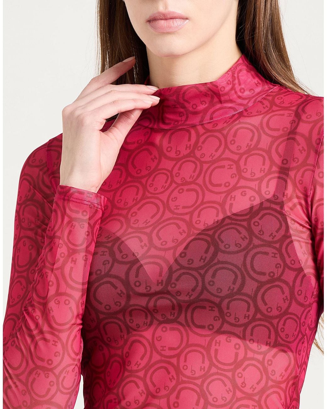 HUGO Red Top Polyester, Elastane