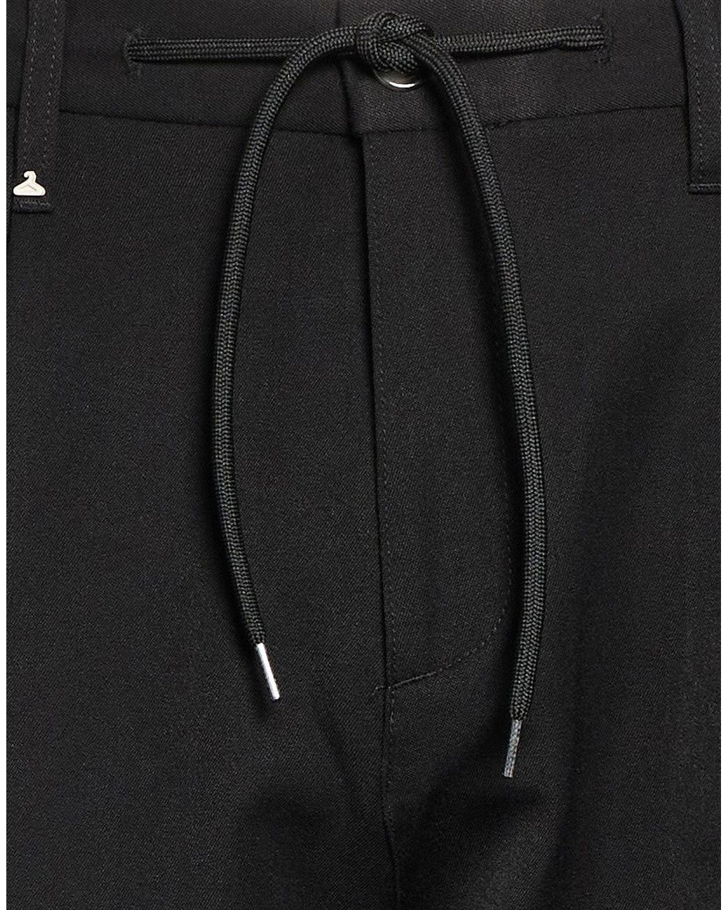 Berna Black Pants Polyester, Viscose, Elastane for men