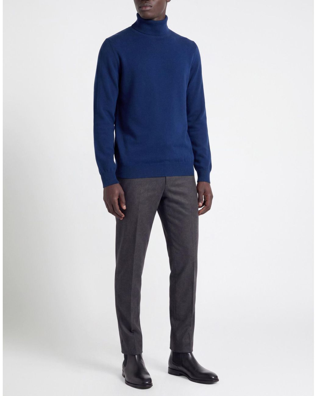 Alpha Studio Rollkragenpullover in Blue für Herren