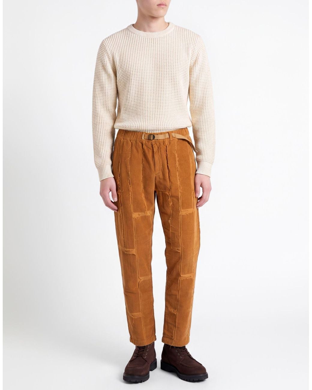White Sand Orange Trouser for men