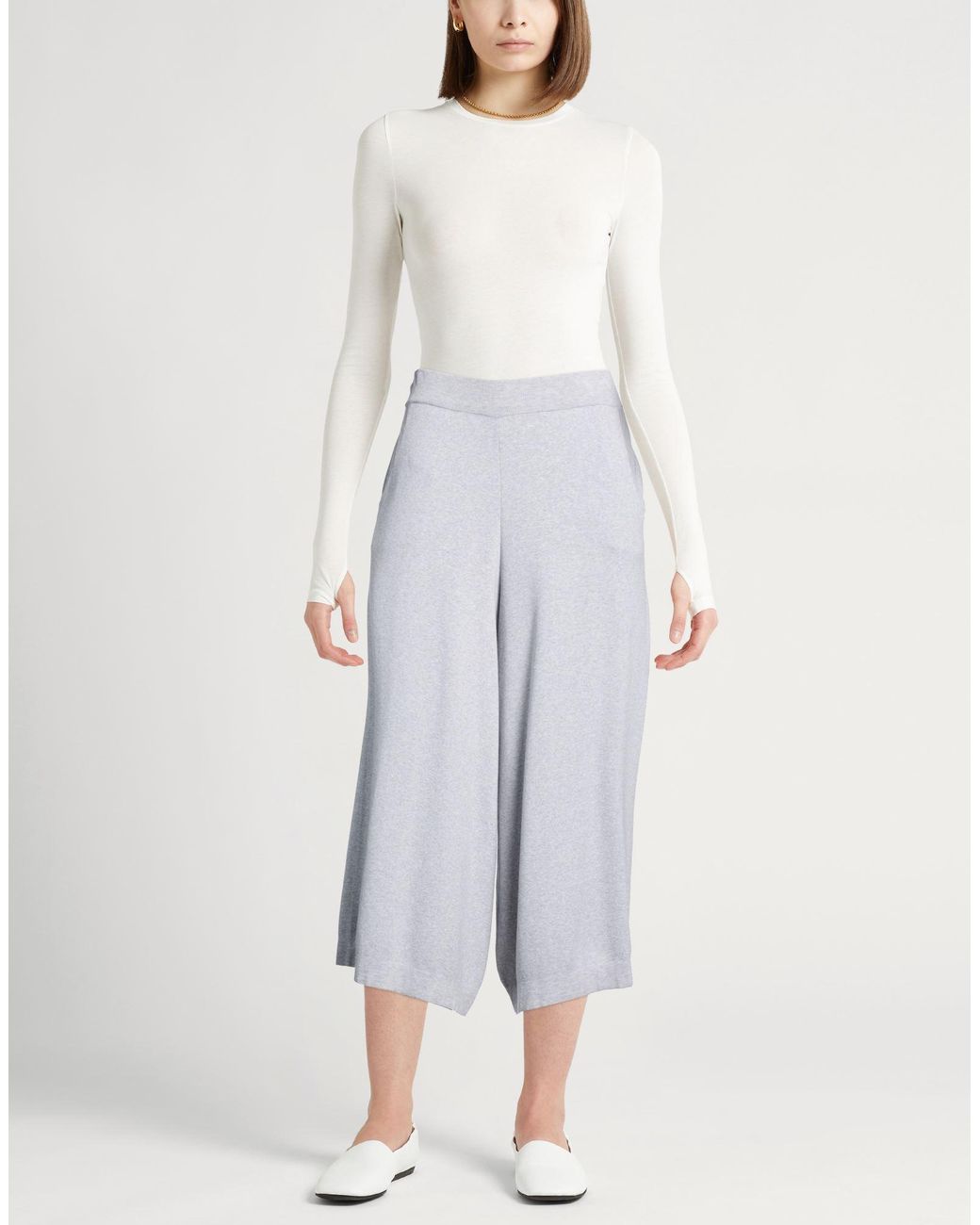 Peserico White Pants Cotton