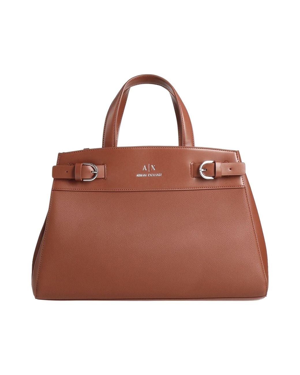 ARMANI EXCHANGE Brown Handbag Polyester, Polyurethane