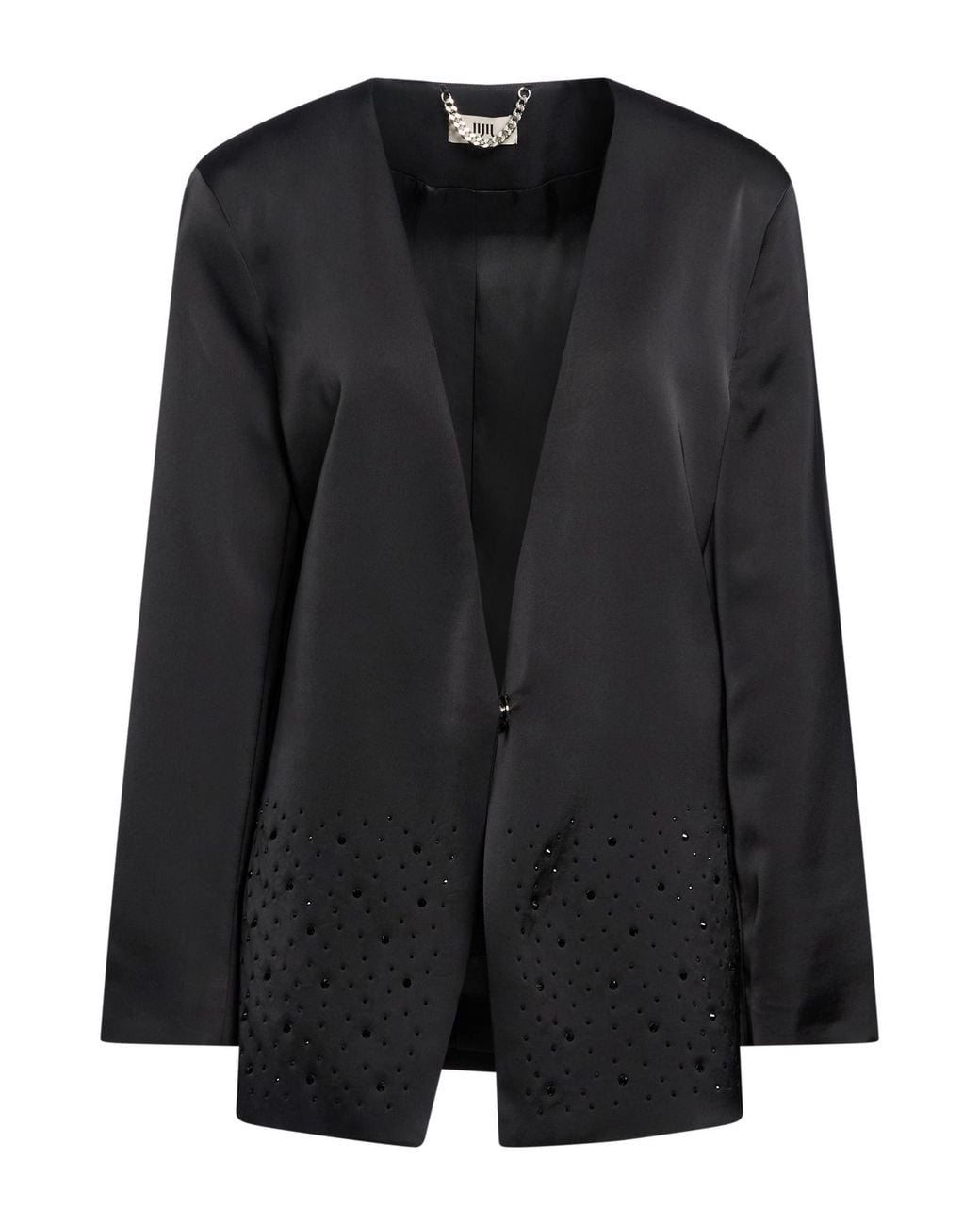 Jijil Black Blazer Polyester, Elastane