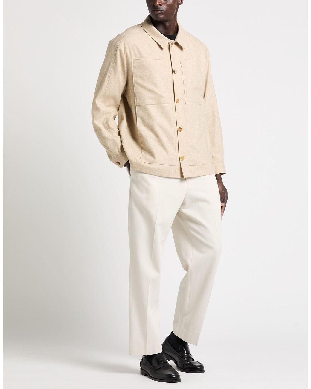 Boglioli Natural Jacket Virgin Wool, Polyester, Elastane for men