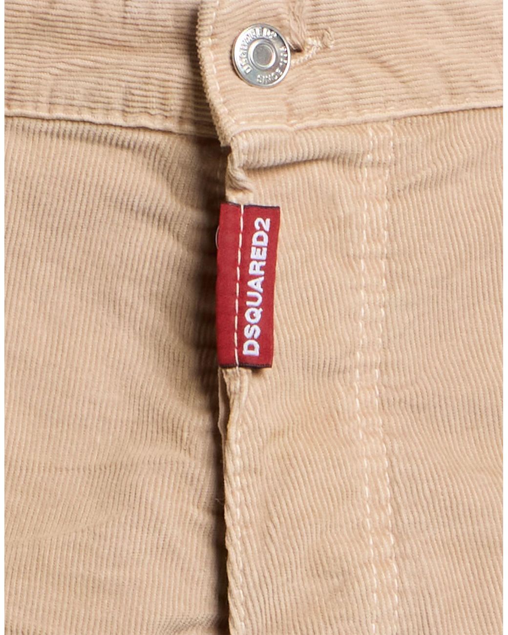 DSquared² Natural Pants Cotton, Elastane for men