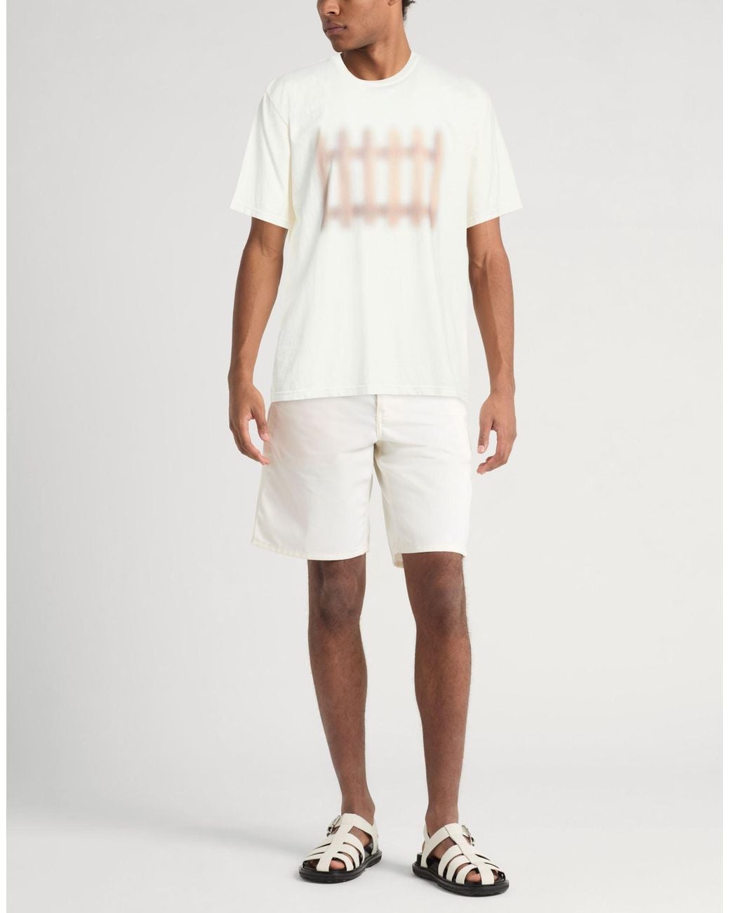 J.W. Anderson White Ivory T-Shirt Cotton for men
