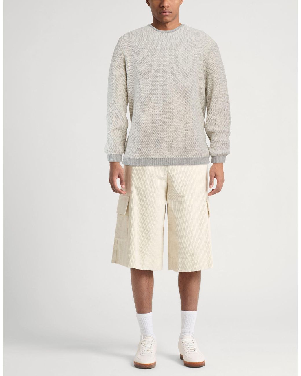 Crossley Gray Light Sweater Cashmere, Cotton for men