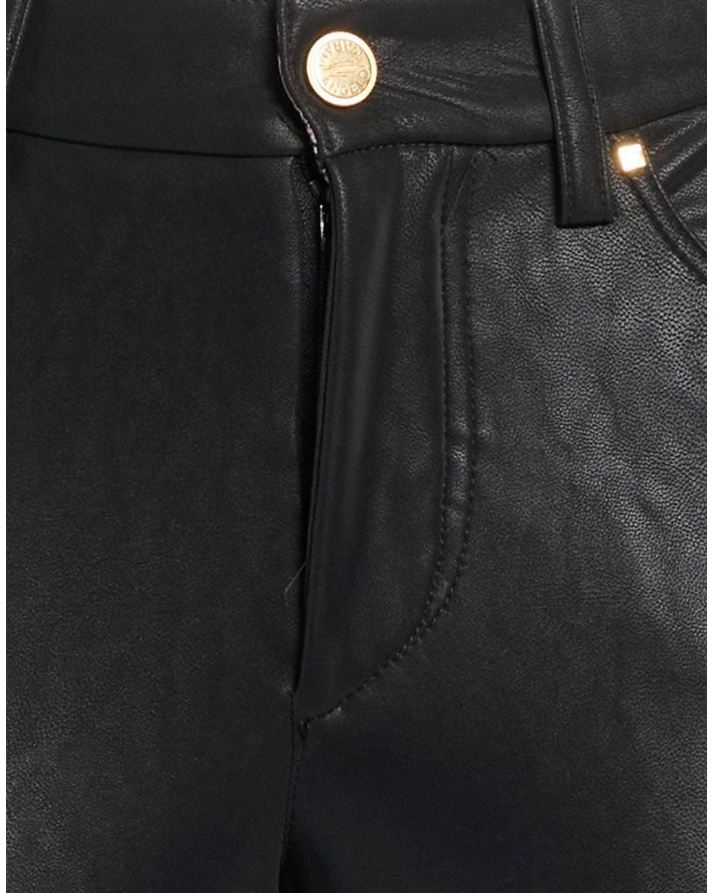Angelo Marani Black Pants Polyester, Elastane